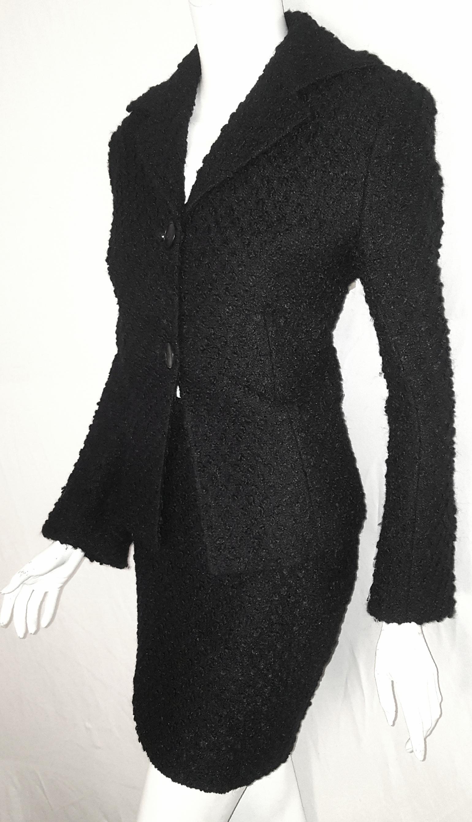 Women's Dolce & Gabbana Black Tweed Skirt Suit 