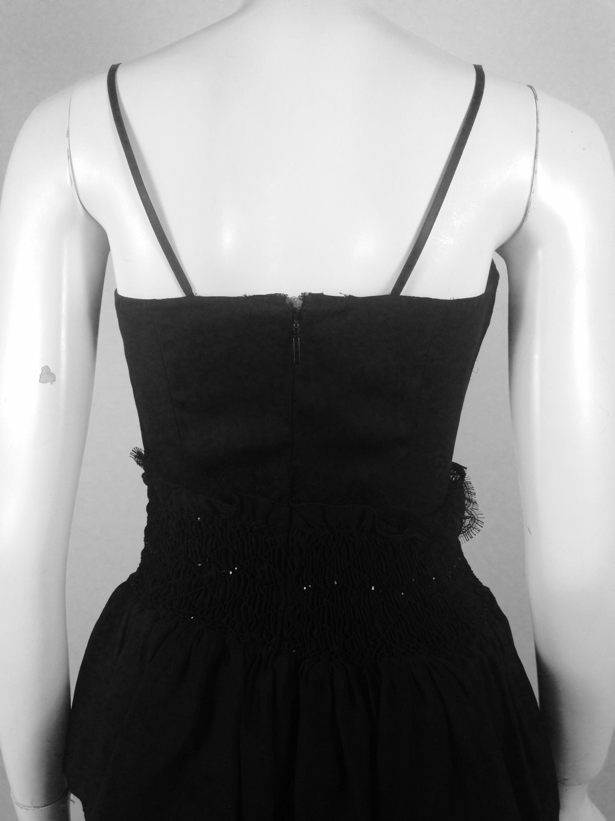 Brand New Roberto Cavalli Black Silk Chiffon Gown For Sale 3