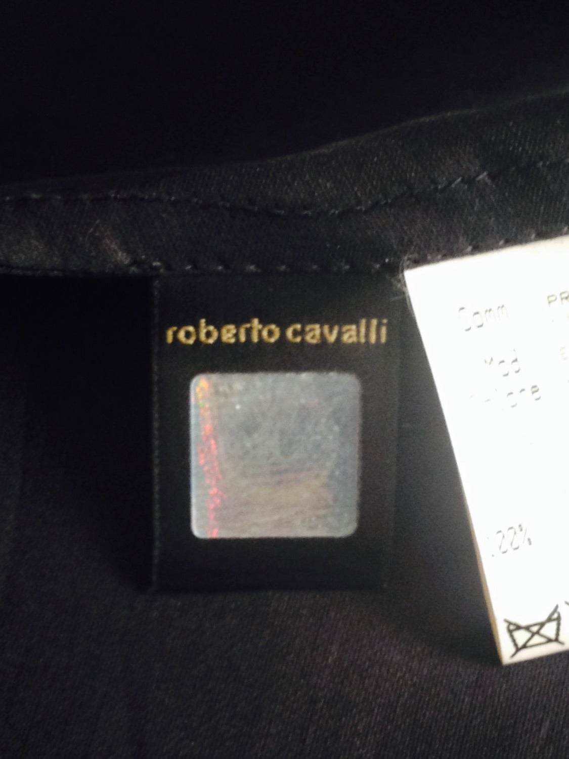 Brand New Roberto Cavalli Black Silk Chiffon Gown For Sale 4