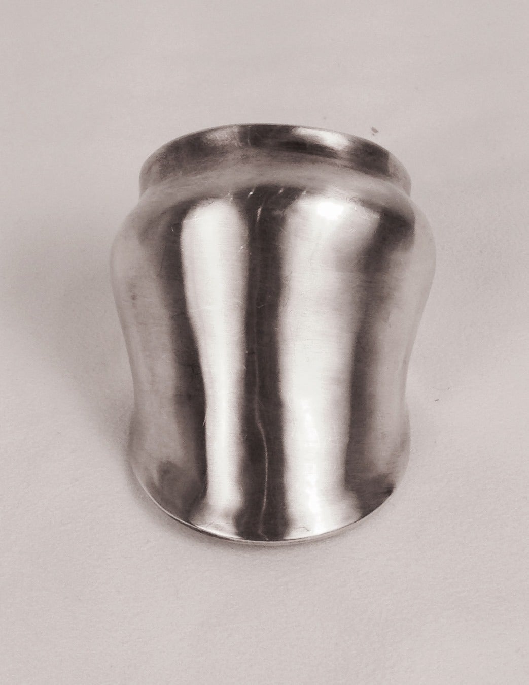 Robert Lee Morris for Elizabeth and James Sterling Silver Cuff is undeniably wearable art!  It is easy to see why many of the world's top designers have collaborated with this gifted sculptor to create buzz-worthy pieces. Stamped 