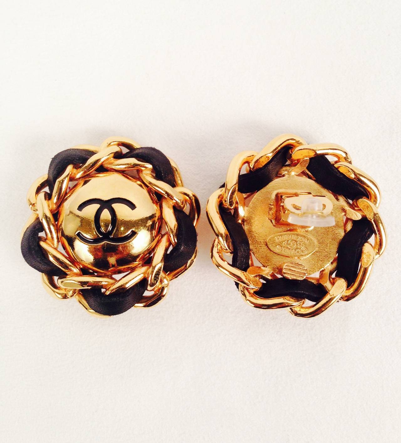 1990s Chanel Chain Clip on Earrings are collector's items from the 
