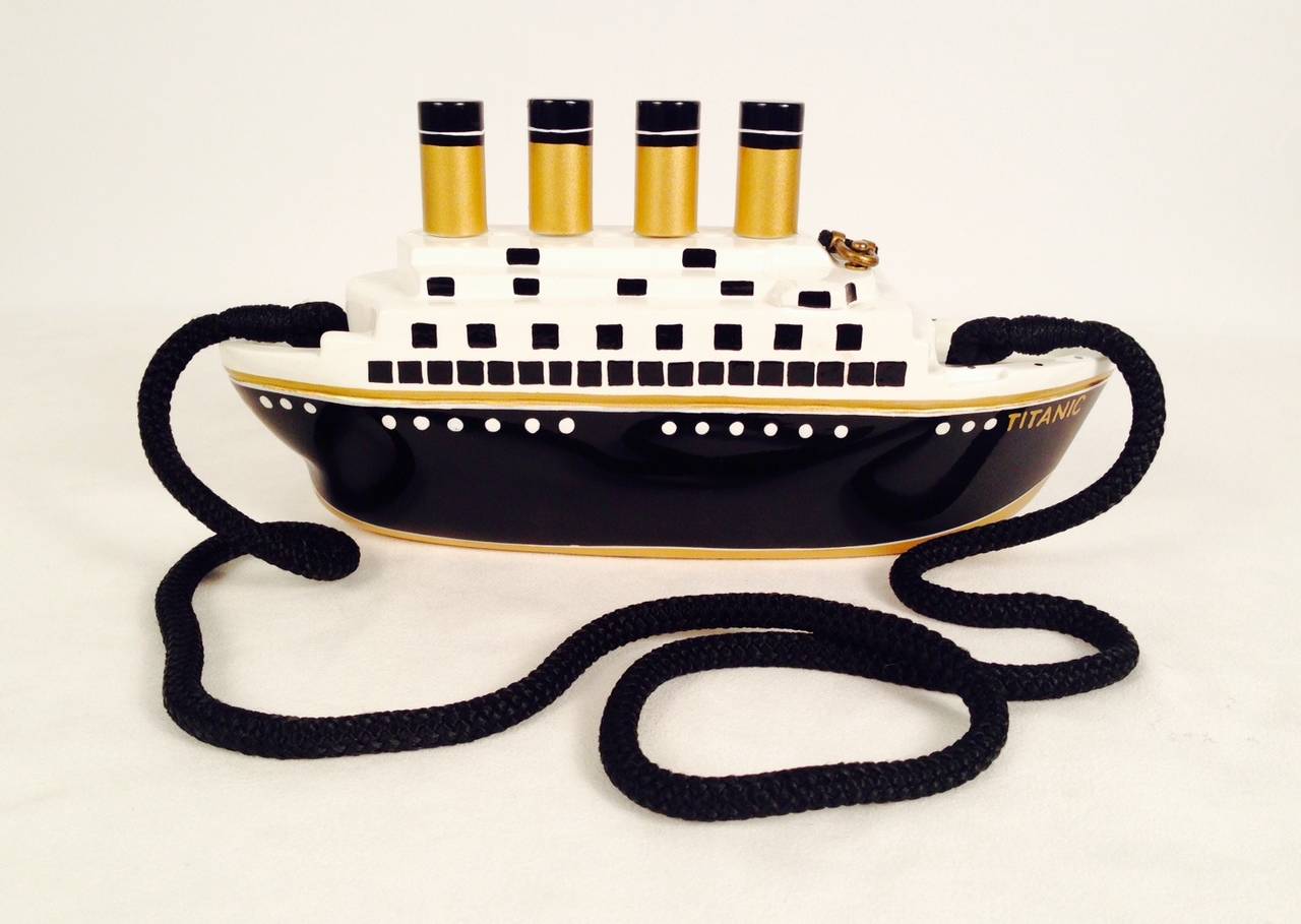 Timmy Woods Titanic Handmade Acacia Wood Bag pays homage to the legendary liner 
