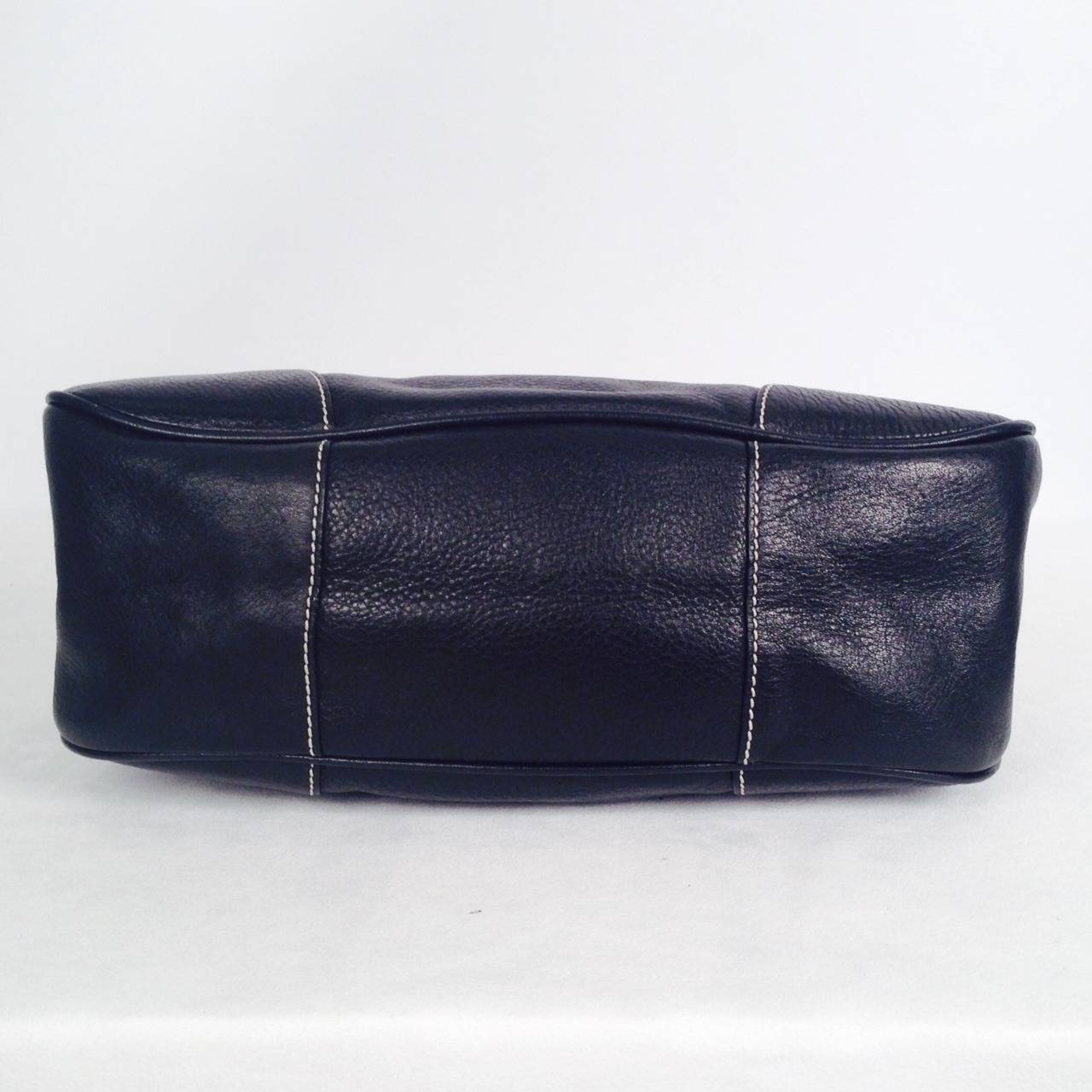Prada Daino Box Nero Shoulder Handbag For Sale 3