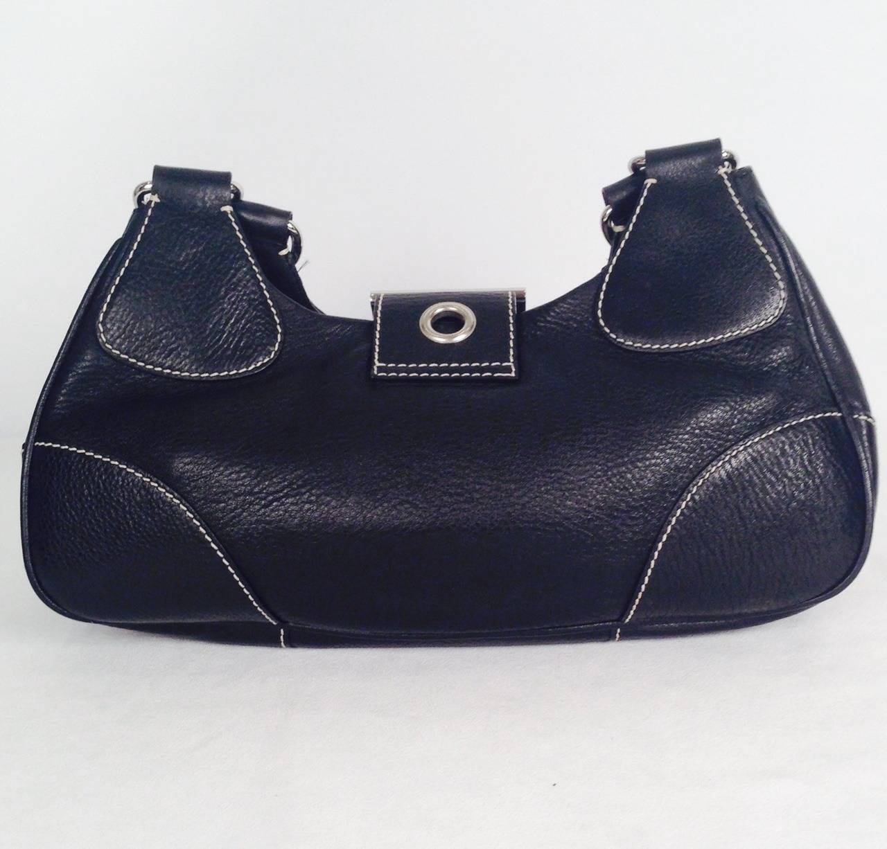 Women's Prada Daino Box Nero Shoulder Handbag For Sale