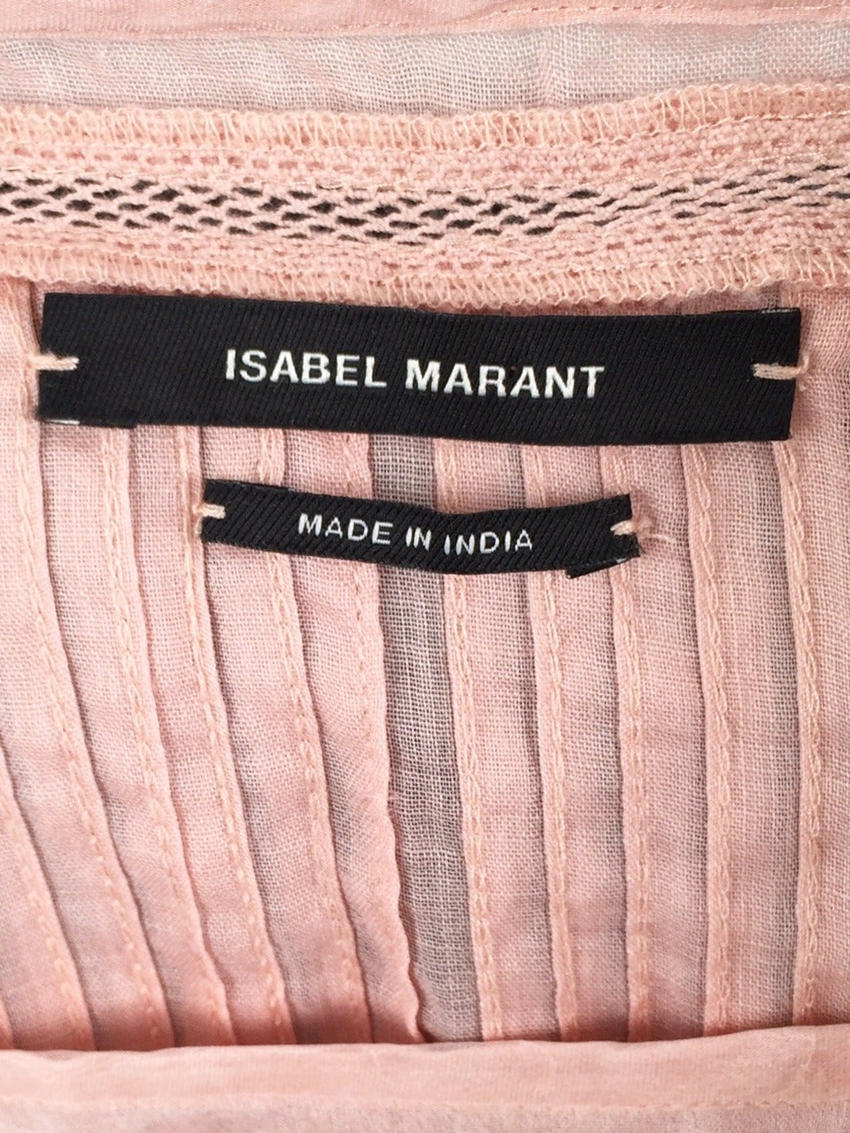Isabel Marant Peach Ramie and Silk Dress 4