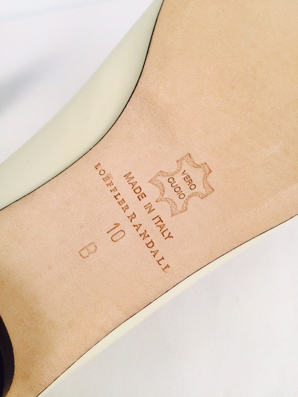 Women's New Loeffler Randall Vanilla Patent Leather Ballerinas For Sale