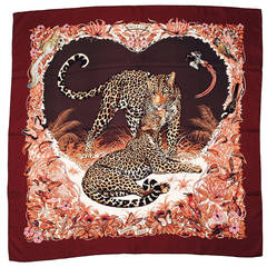 New Hermès Jungle Love Silk Twill Carre by Robert Dallet