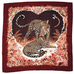 New Hermès Jungle Love Silk Twill Carre by Robert Dallet