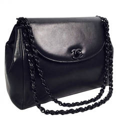 Chanel Single Flap Smooth Lambskin Shoulder Bag Chanel Single Flap Smooth Lambskin Shoulder Bag