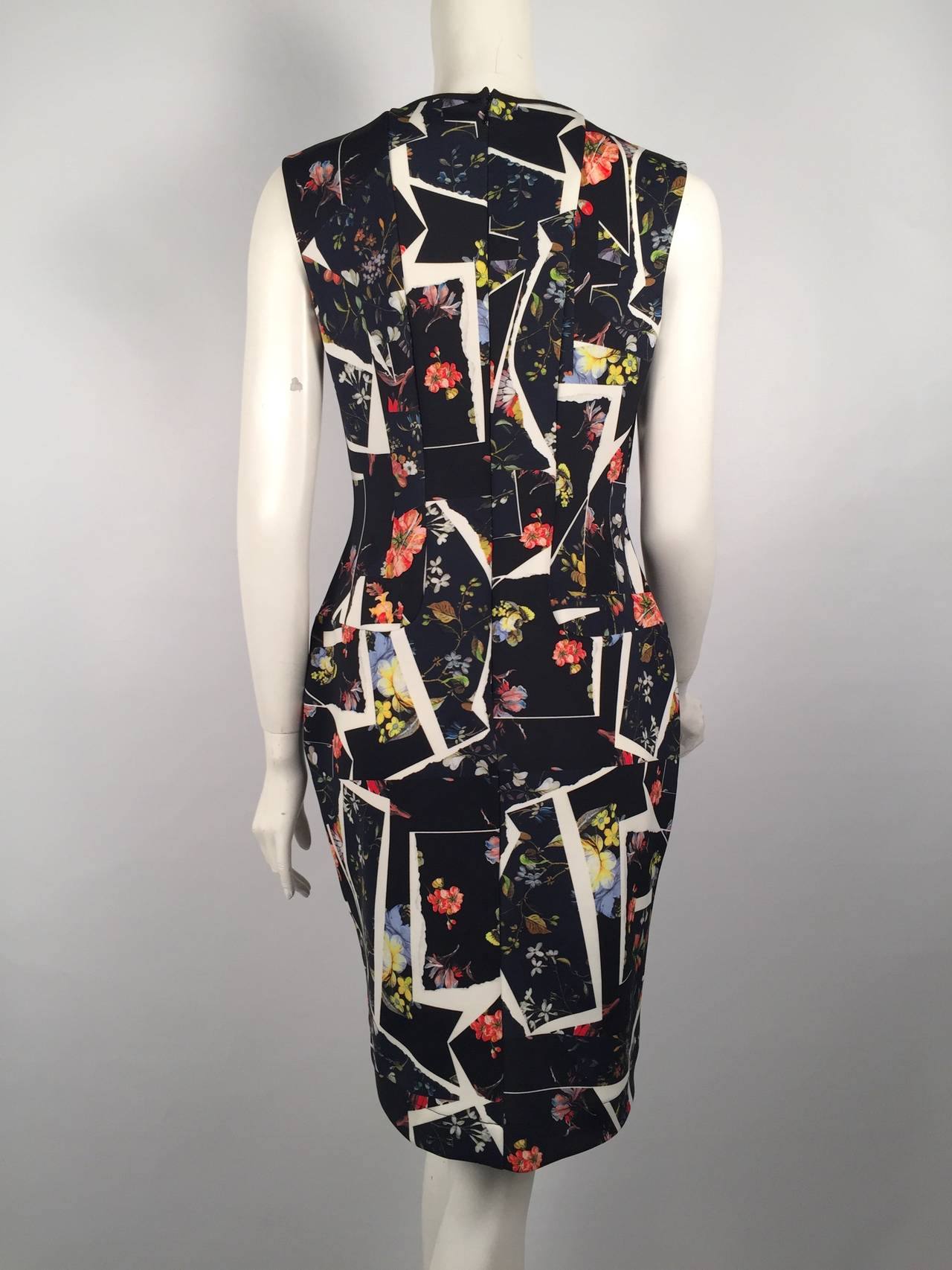 Erdem Black Multicolor Print Sheath Dress is a wonderful alternative to the LBD...or 