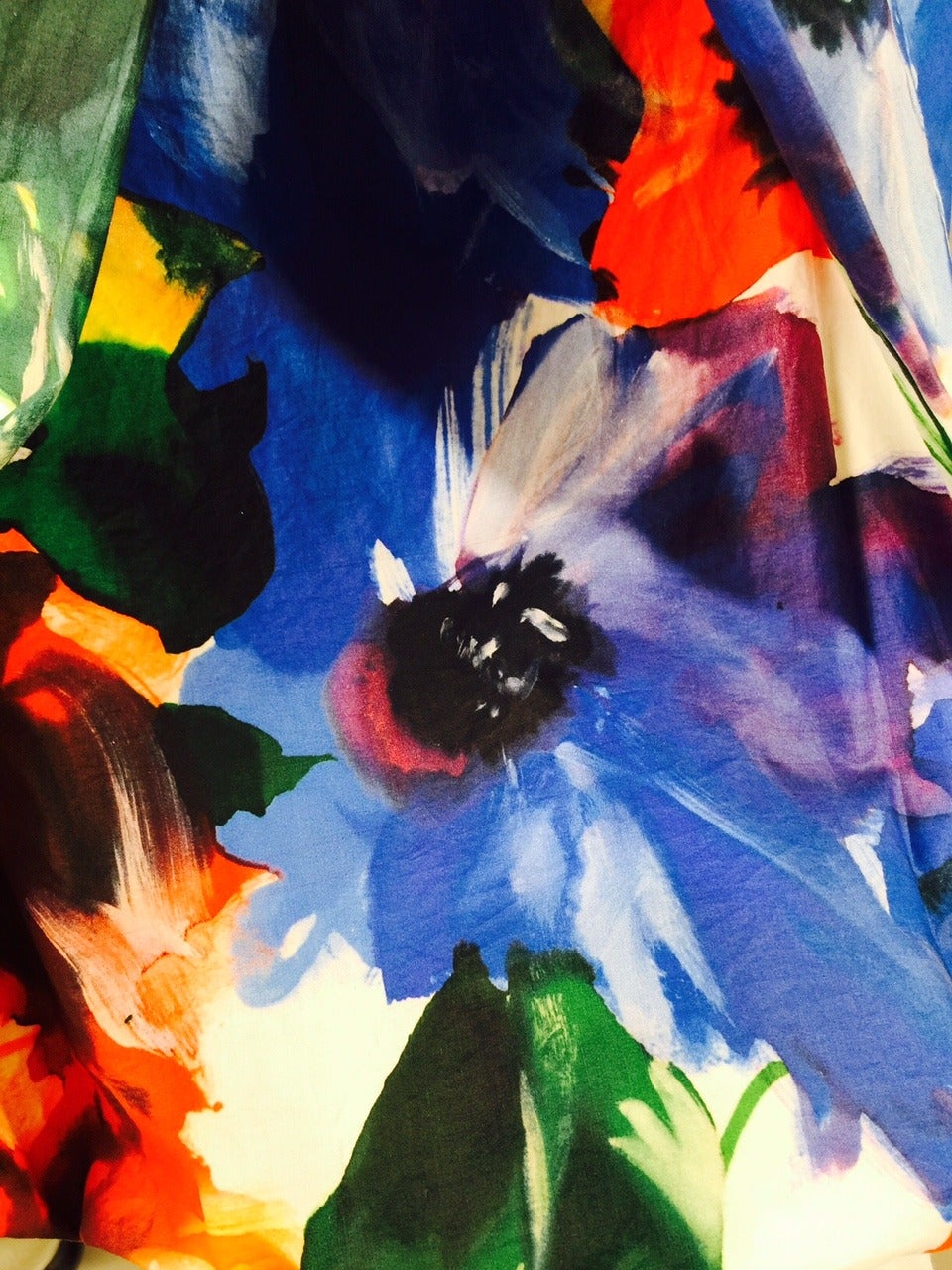 Women's Pauw Multi-Colored Oversized Floral Print Cotton Skirt