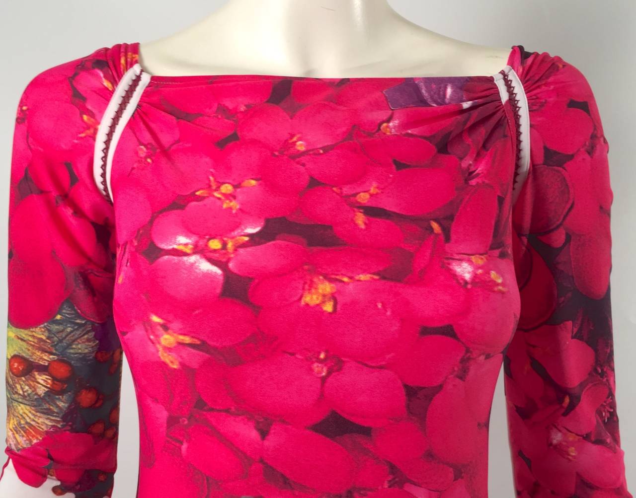 Brand New Roberto Cavalli Wild Berry Print Dress 3