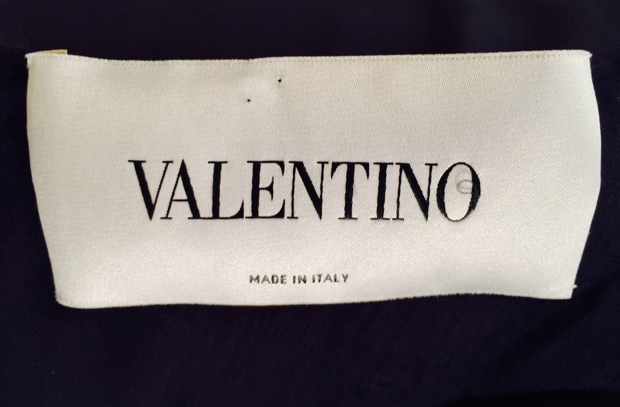 New Valentino Satin Color Block Shift Dress 1