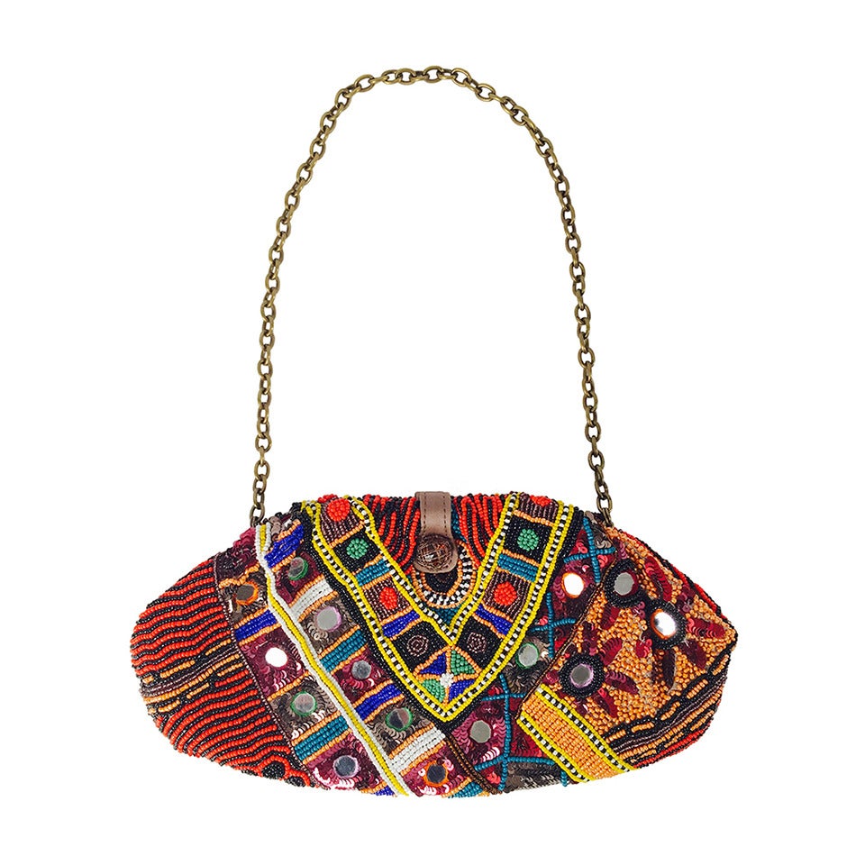  Santi Bags Aztec Beaded Convertible Clutch