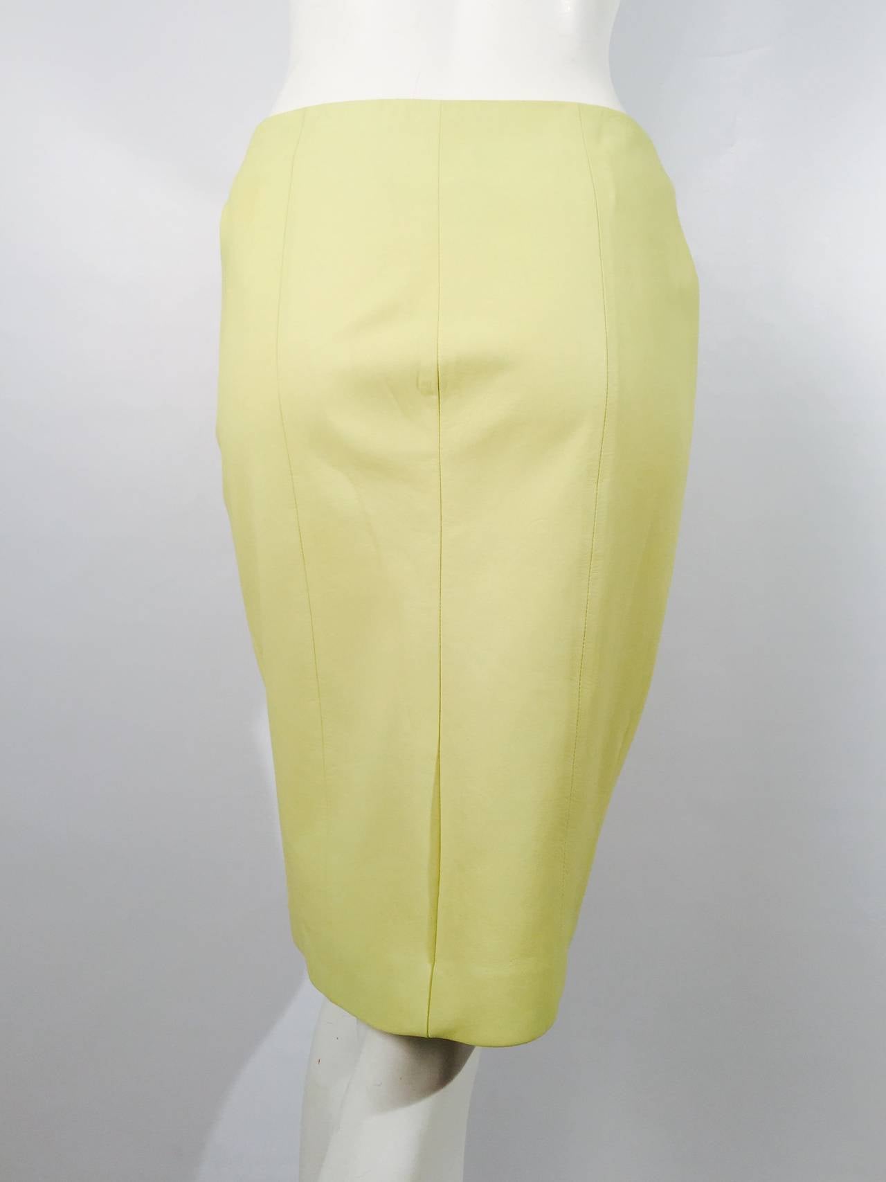 Chanel Cruise 2004 Citrus Lambskin Leather Ensemble For Sale at 1stDibs