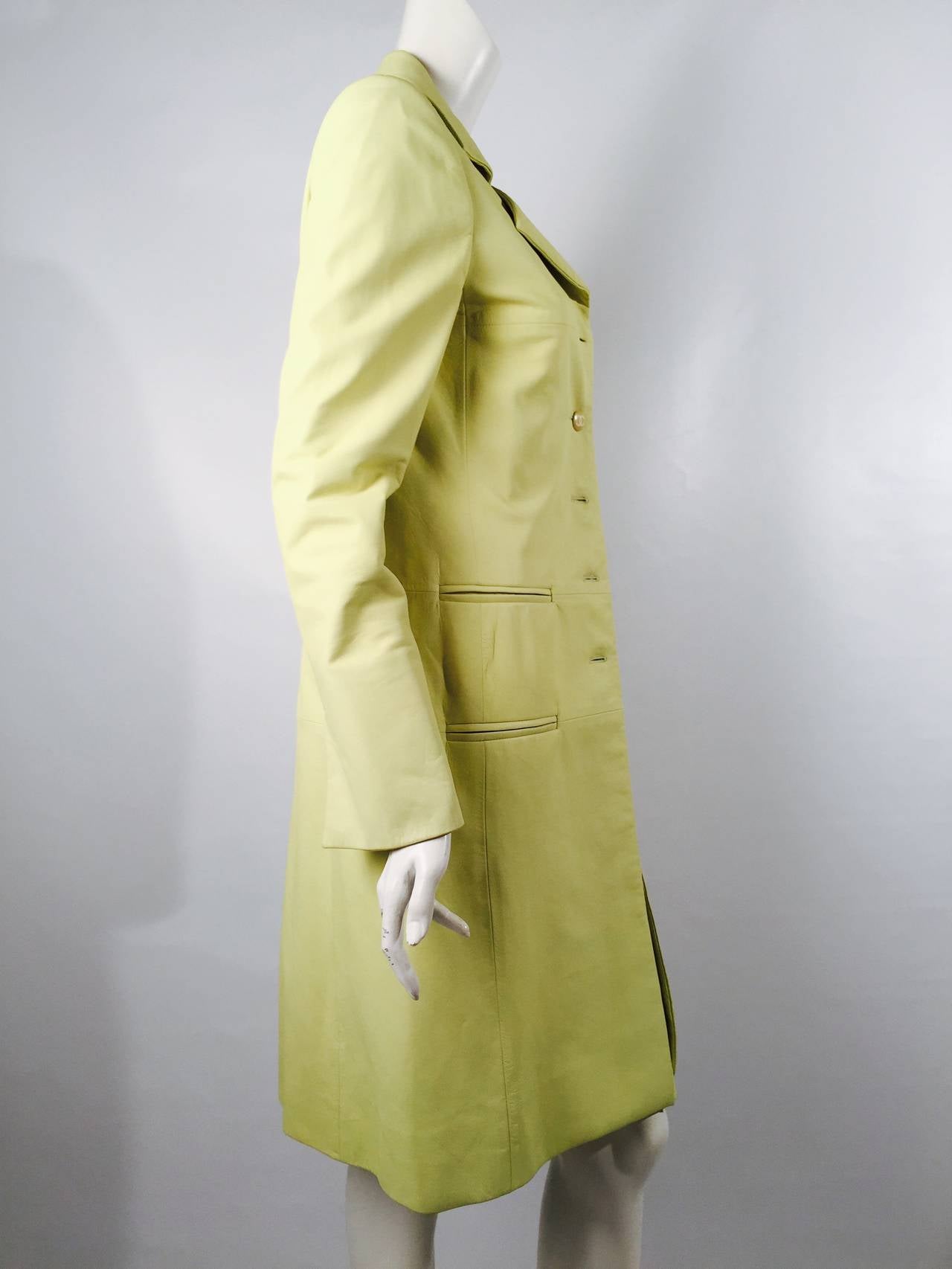 Chanel Cruise 2004 Citrus Lambskin Leather Ensemble In Excellent Condition For Sale In Palm Beach, FL