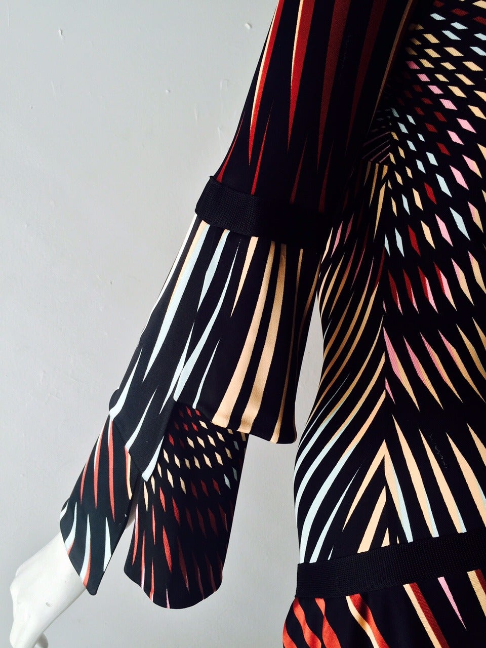 Missoni Kaleidoscope Print Turtleneck Bias Cut Dress 3