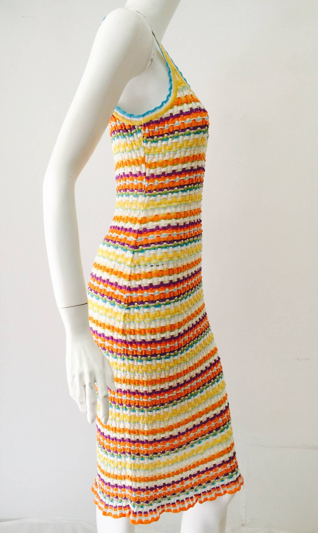 Women's Multicolor Missoni Shirred Sheath Dress