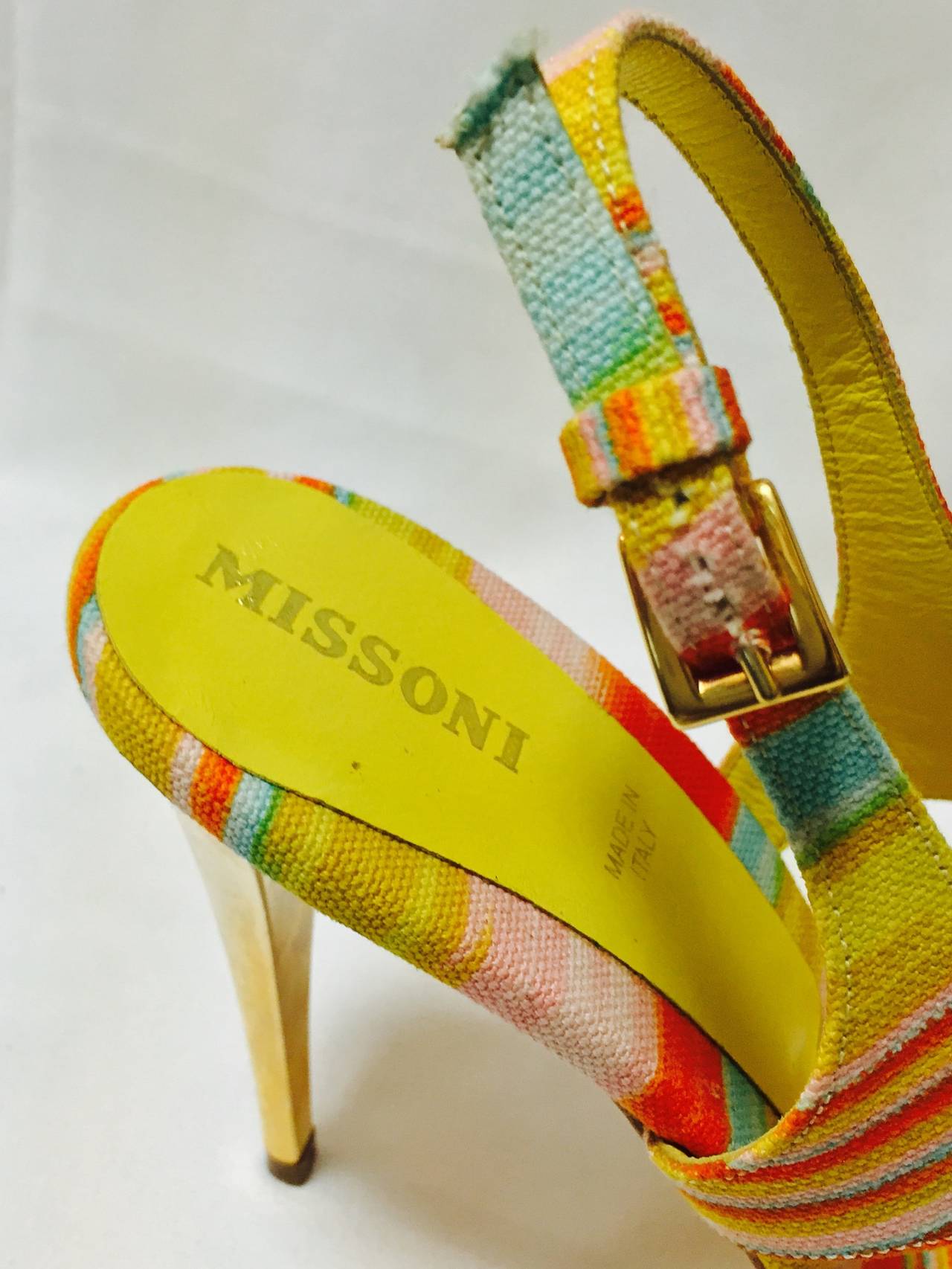 Mixed Media Missoni Strappy High Heel Sandals 1