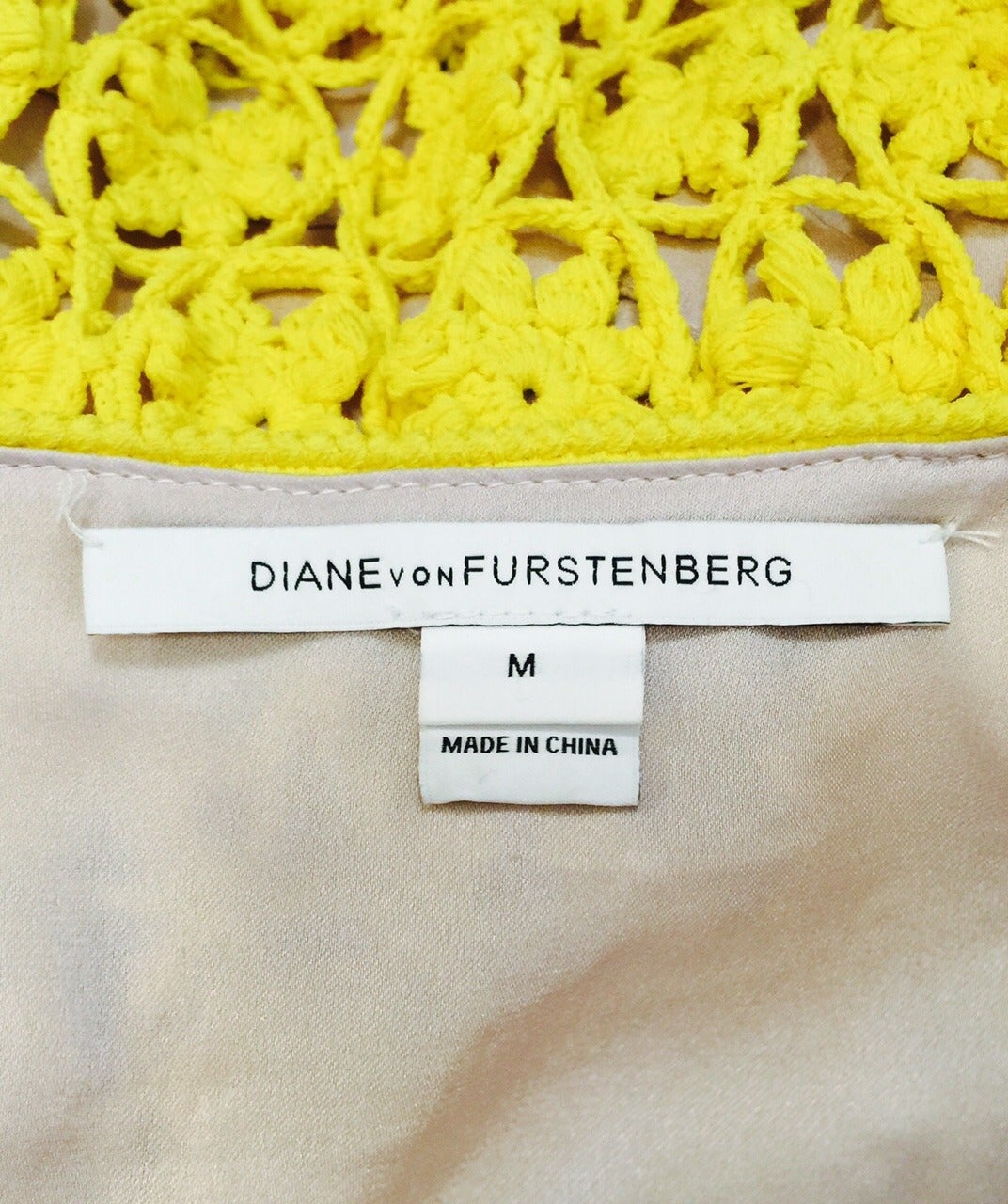 Women's Fabulous Diane von Furstenberg Crochet Sleeveless Sheath