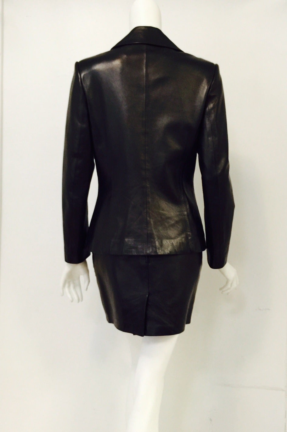 jitrois leather skirt