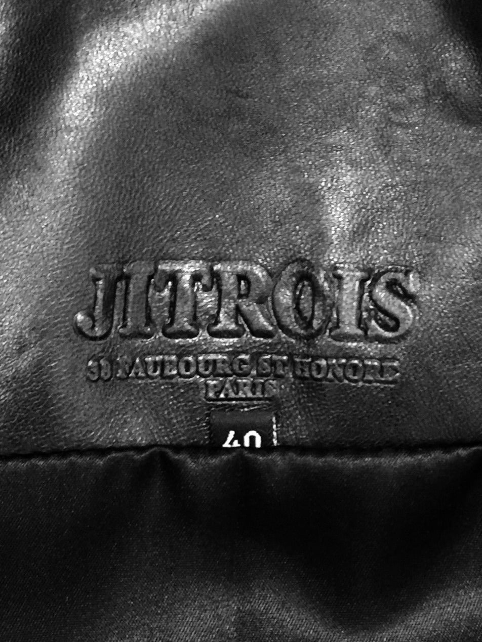 Women's Jitrois Stretch Leather Skirt Suit