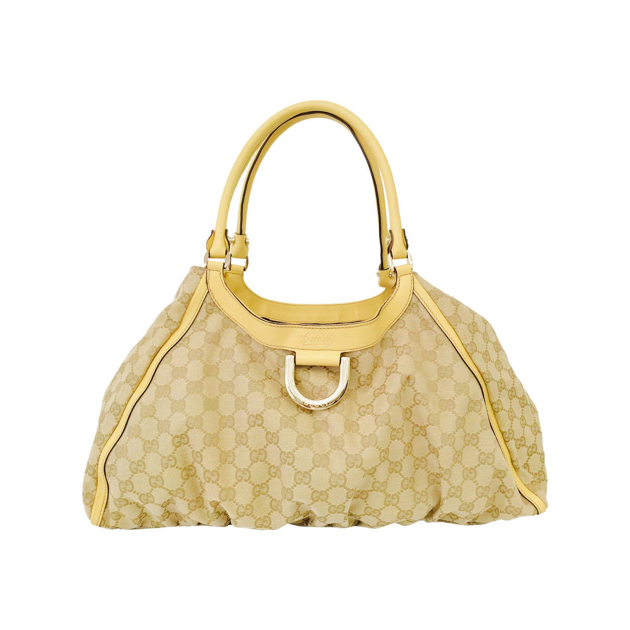 New Gucci D Gold Large Shoulder Bag For Sale