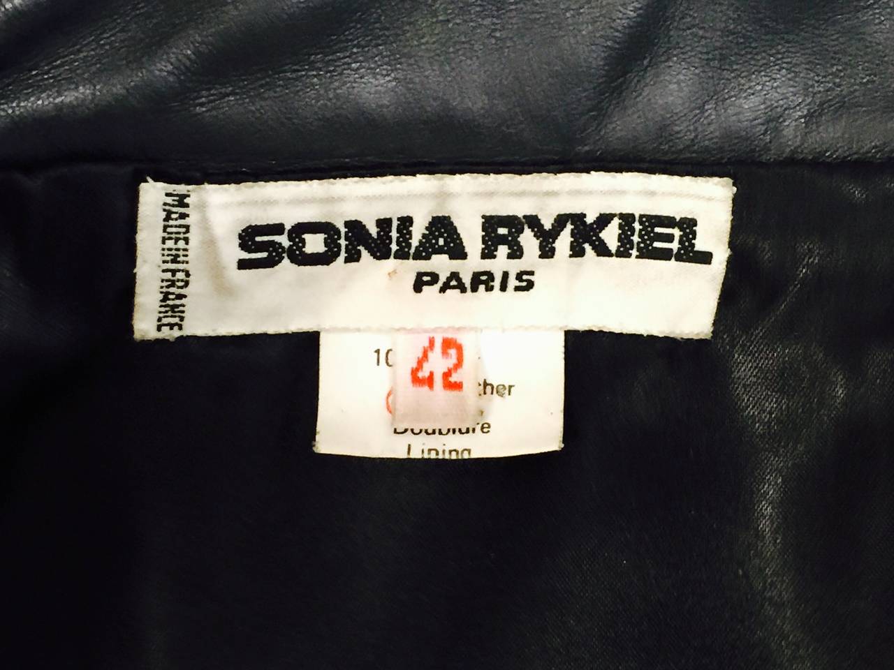 Sonia Rykiel Lambskin Biker Jacket For Sale 2