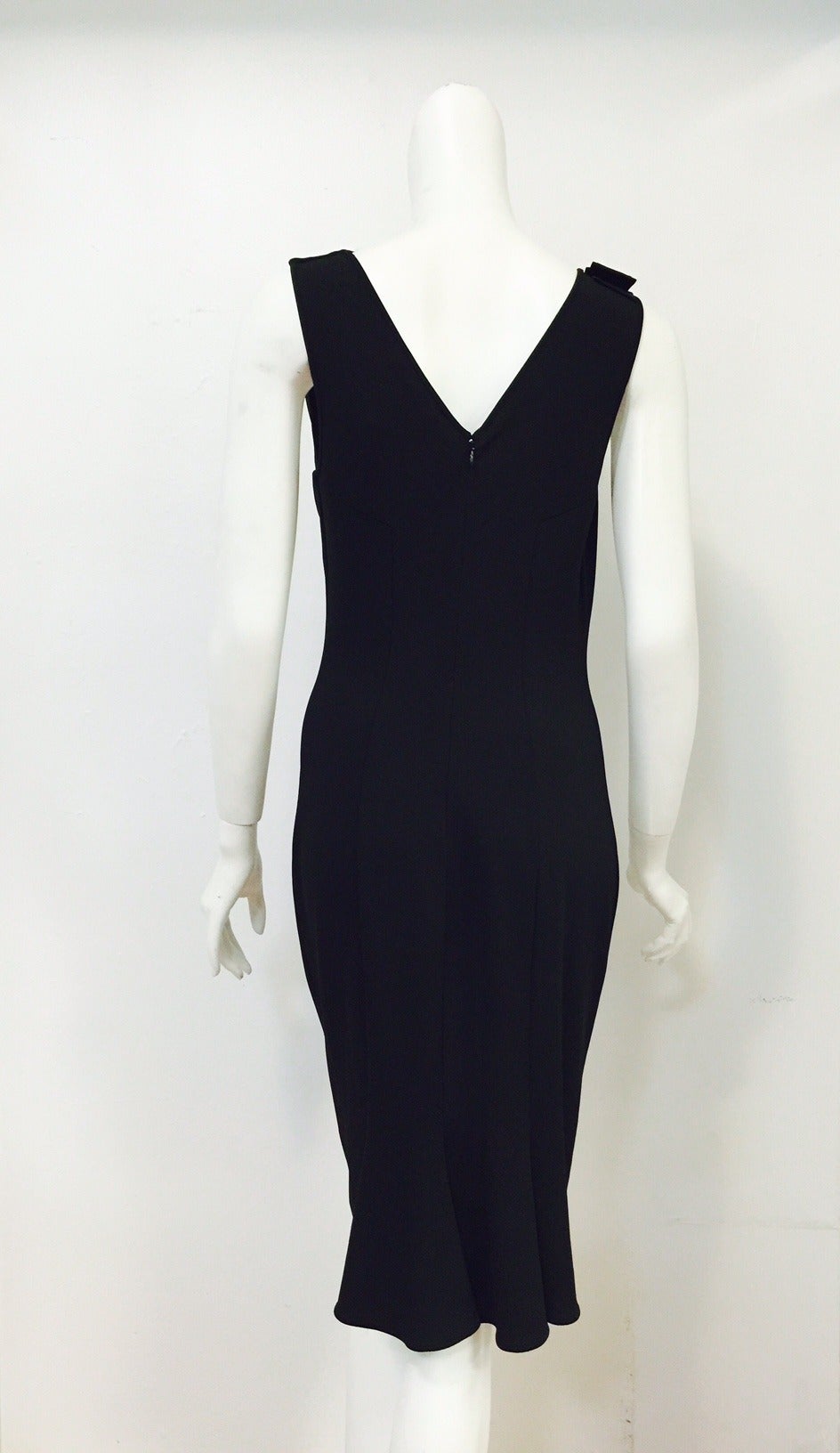 Beguiling Blumarine Sleeveless Jersey Cocktail Sheath In Excellent Condition For Sale In Palm Beach, FL