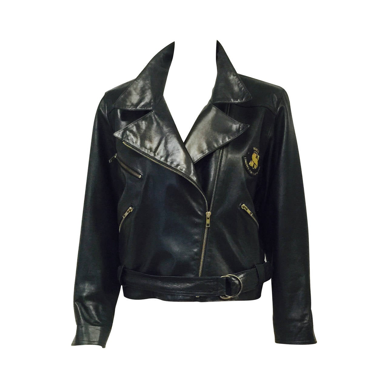 Sonia Rykiel Lambskin Biker Jacket For Sale