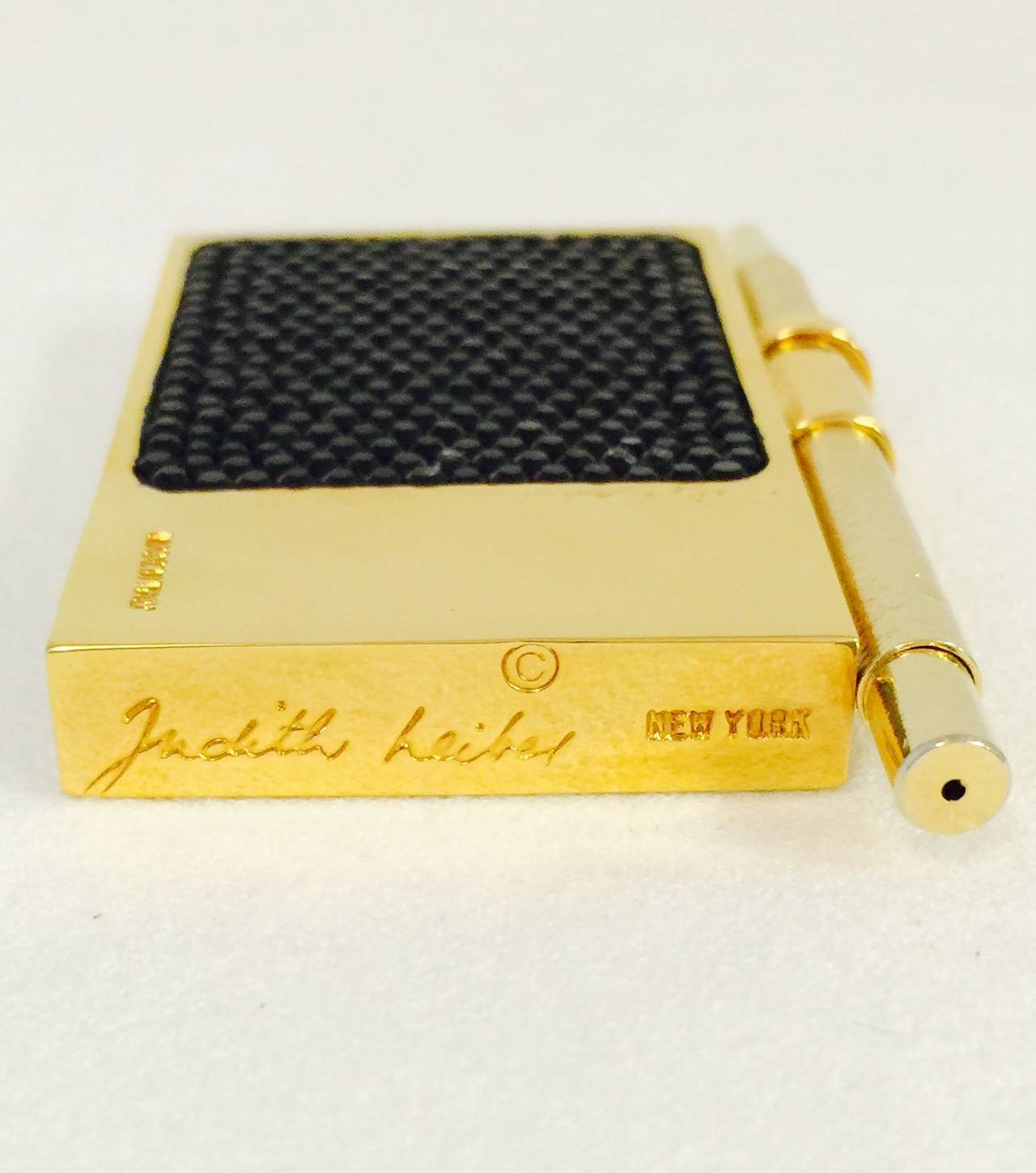 New Judith Leiber Swarovski Crystal Encrusted Mini Pad With Pen In New Condition In Palm Beach, FL