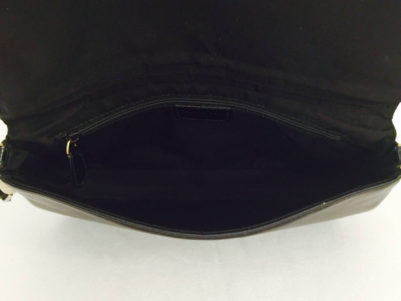 Christian Dior Lambskin Shoulder Bag with Gold Tone Hardware 3