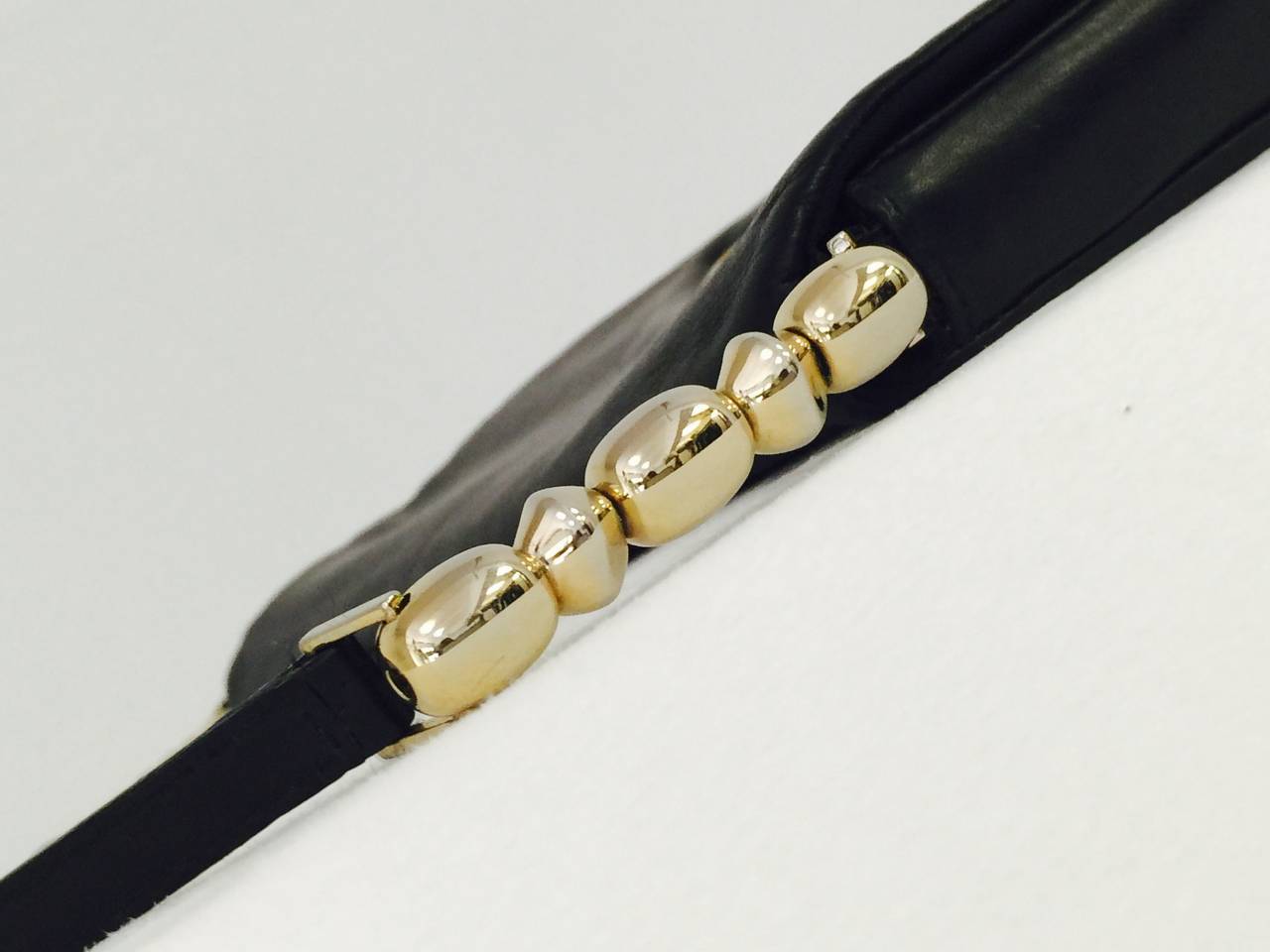 Christian Dior Lambskin Shoulder Bag with Gold Tone Hardware 2