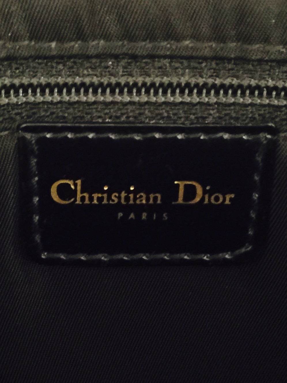 Christian Dior Lambskin Shoulder Bag with Gold Tone Hardware 4