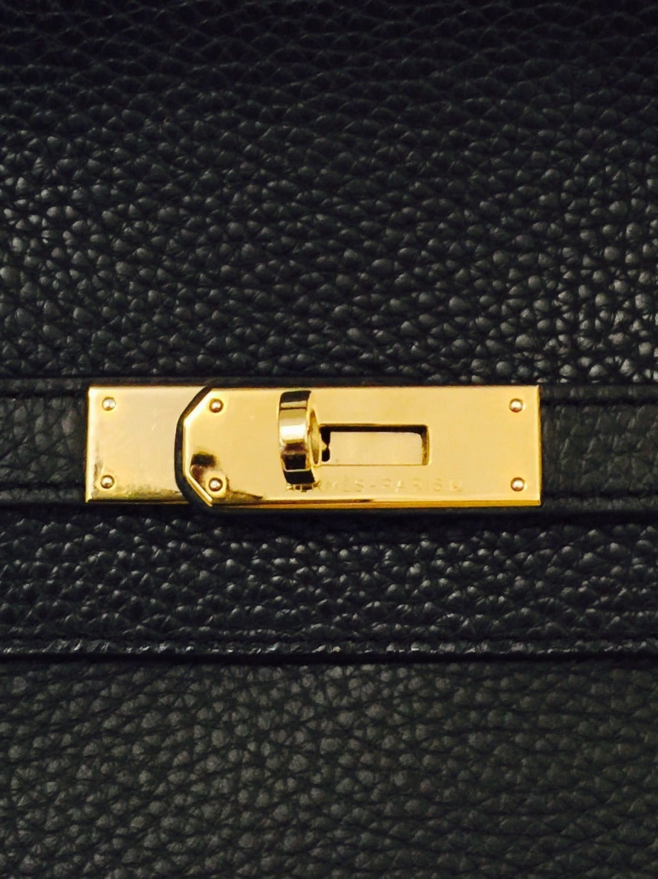 Women's 2010 Hermès Black Birkin Togo 40 With Gold Hardware For Sale