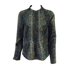 Giorgio Armani Limited Edition Shagreen Lambskin Jacket