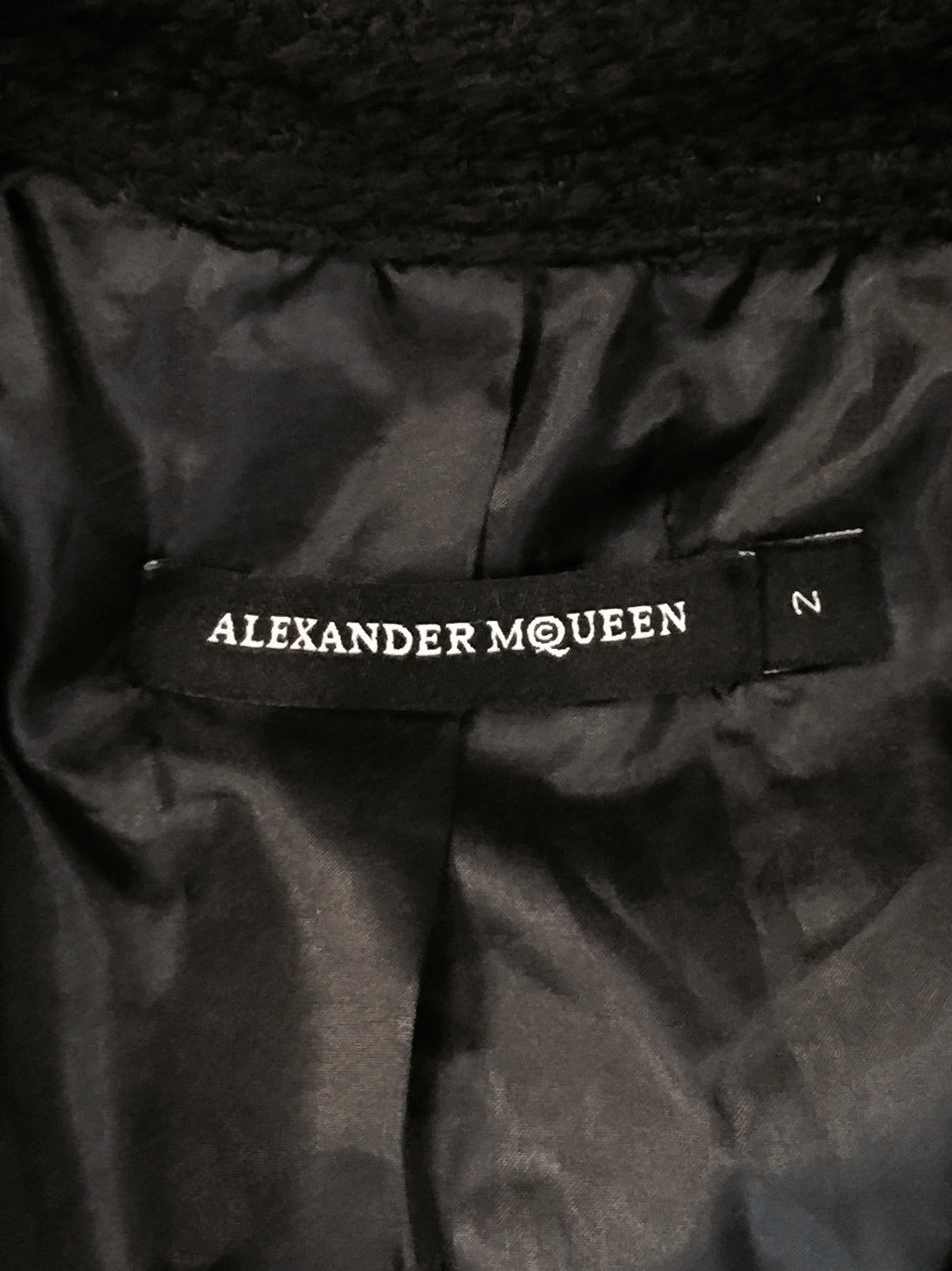 Alexander McQueen Cropped Textured Jacket With Multi Zipper Trim For Sale 2