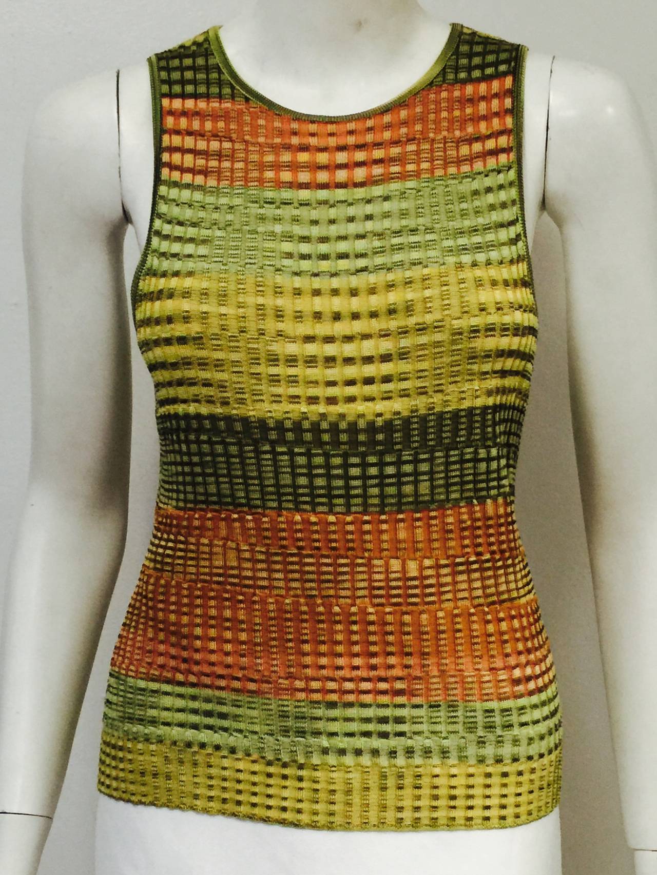 Women's Multi Color Missoni Ribbed Knit Twin Set For Sale