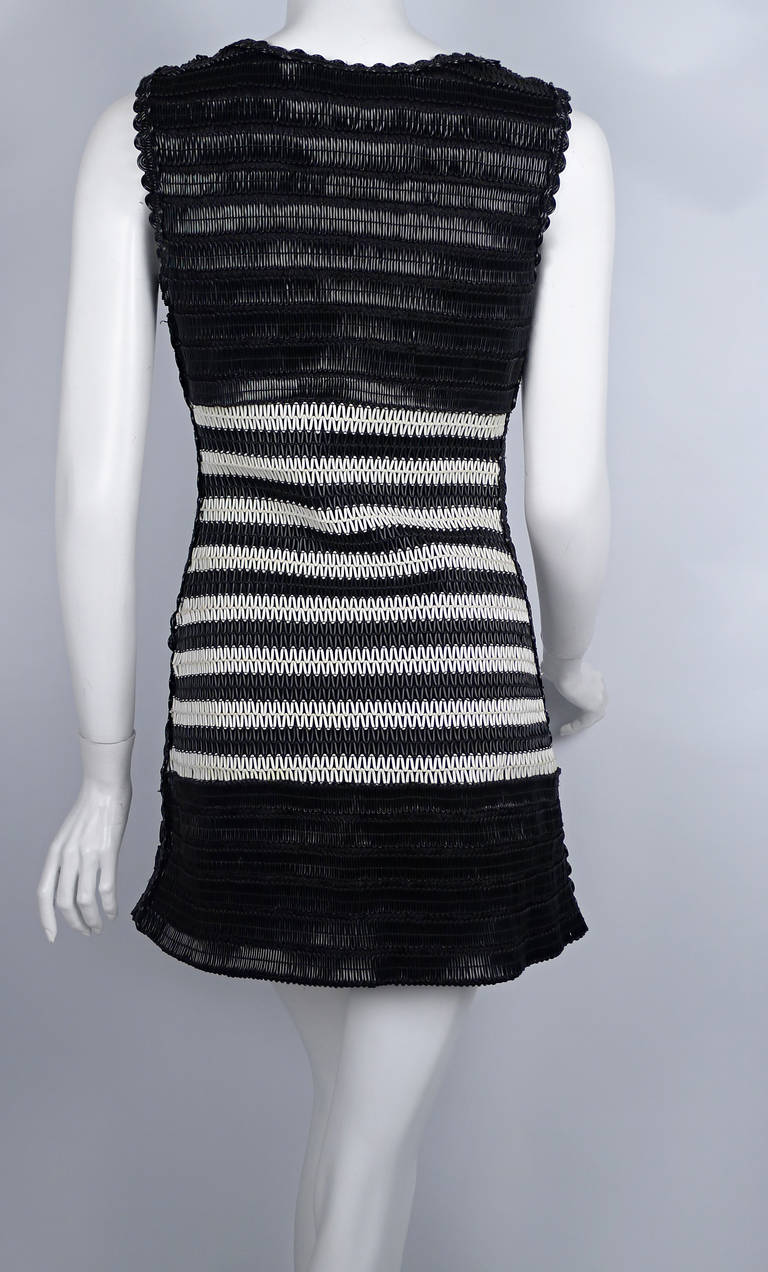 Chanel Vintage PVC Tank Dress In Excellent Condition For Sale In Palm Beach, FL