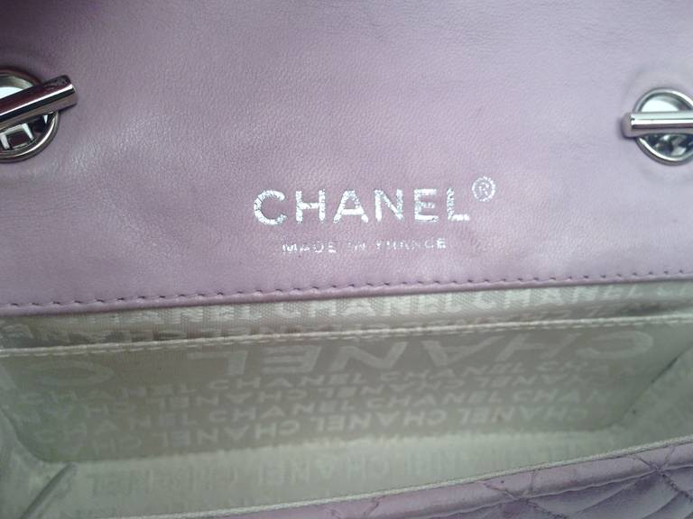Limited Edition Chanel Lilac Valentine Chain Mini Flap Bag For Sale 3