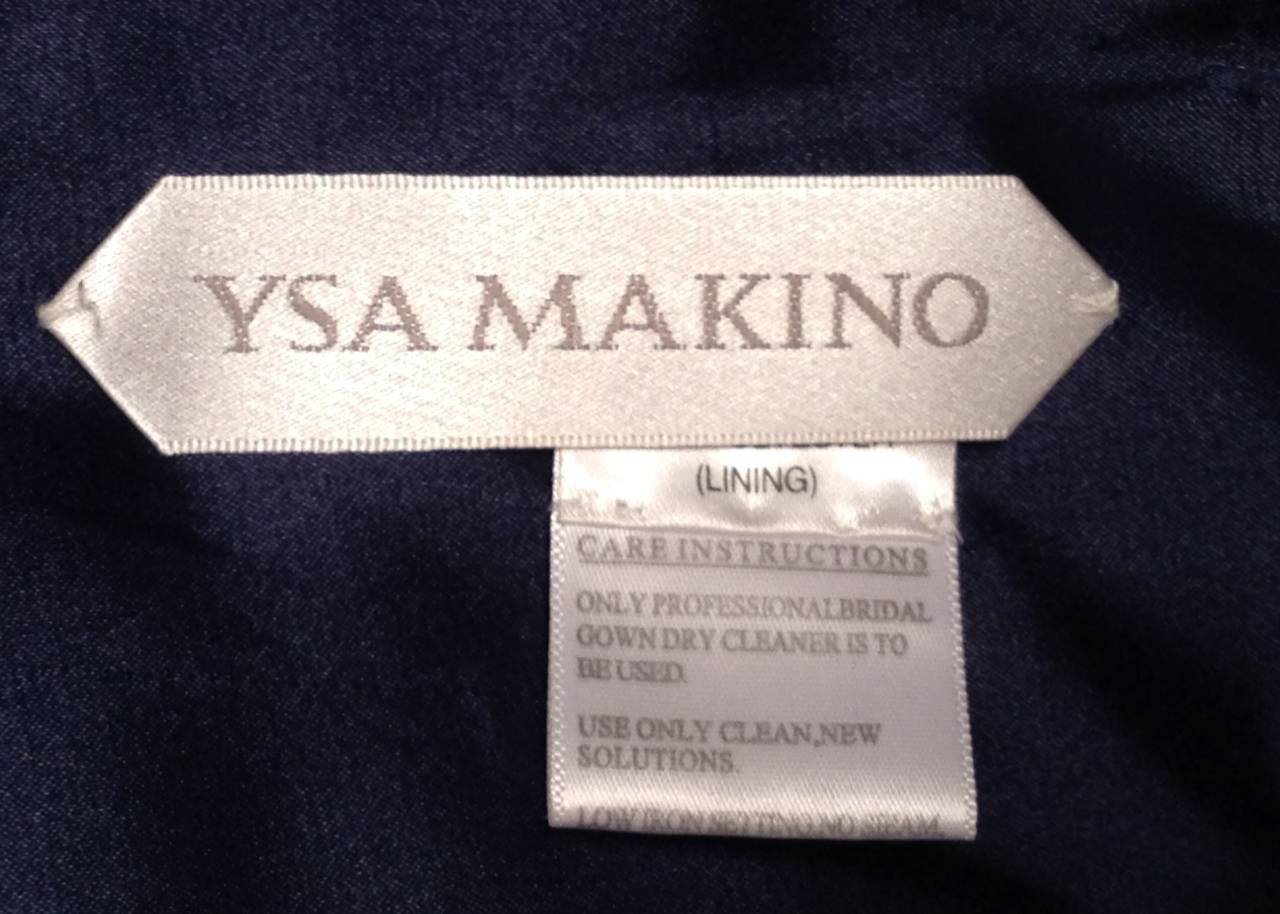 Iridescent One Shoulder YSA Makino Evening Dress For Sale 4