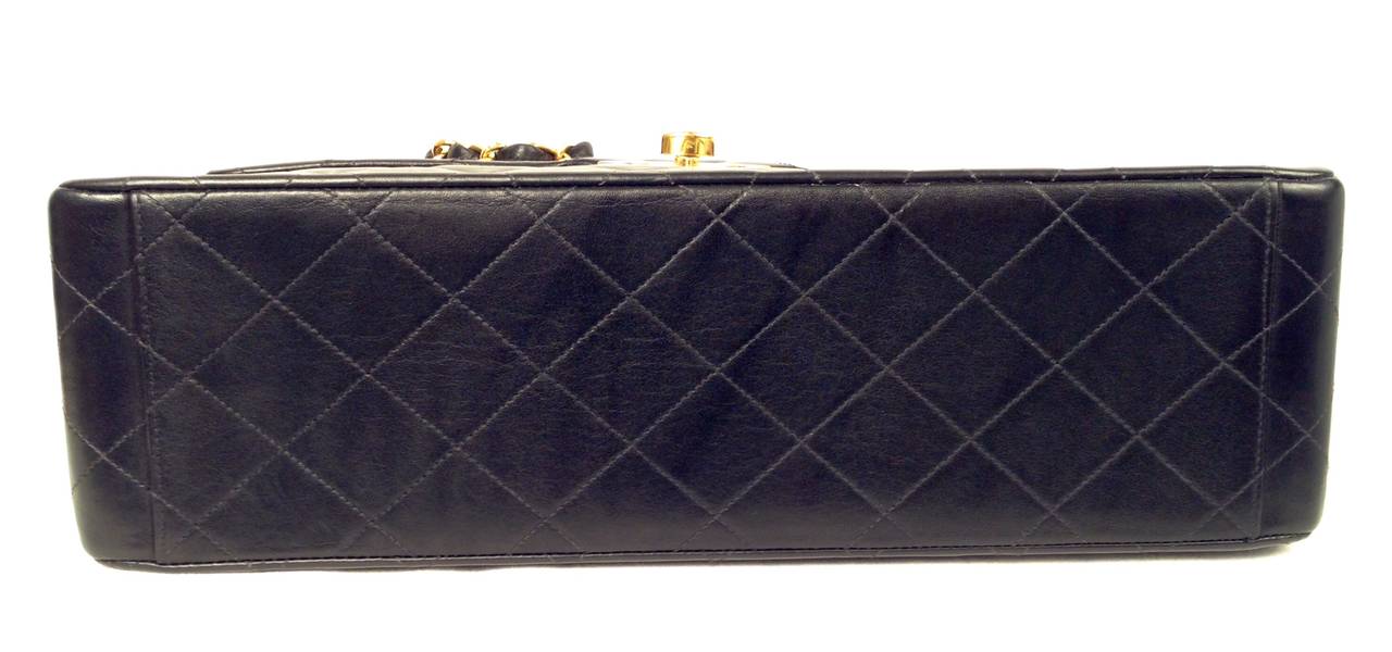 Women's 1990s Chanel Maxi Classic Quilted Single Flap Bag No. 3160136 For Sale