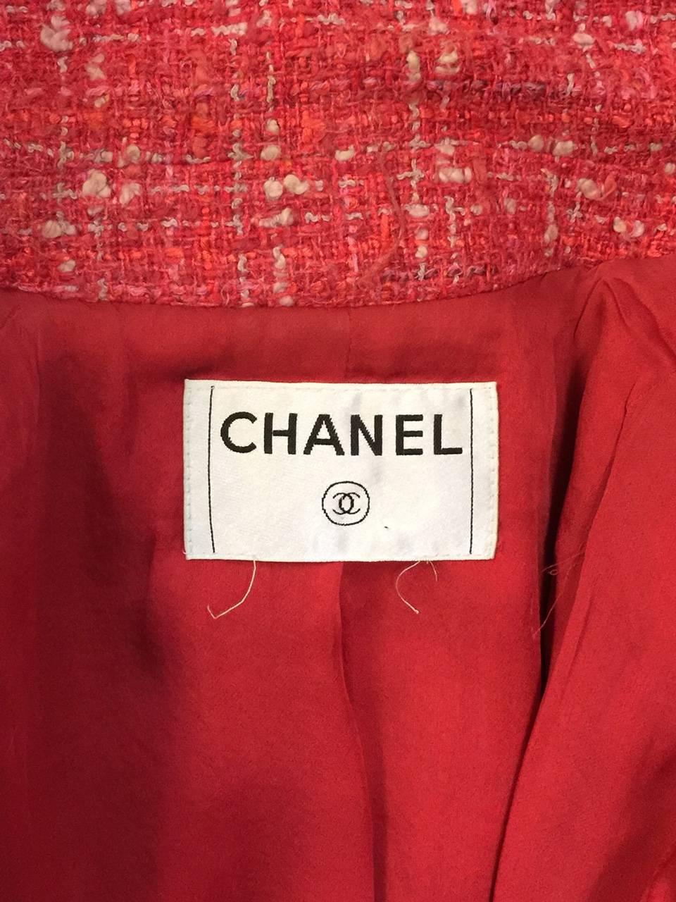 Chanel Tweed Biker Jacket  In Good Condition In Palm Beach, FL