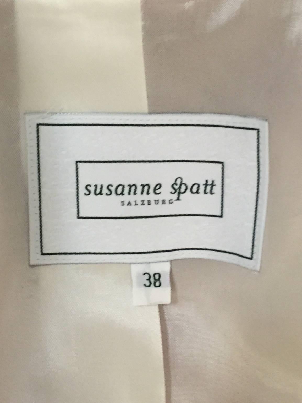 Pink New Susanne Spatt Rose Lambswool Blazer With Handkerchief 