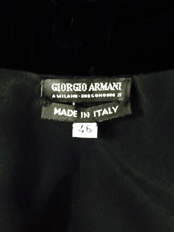 Giorgio Armani Silk Blend Velvet Evening Coat at 1stDibs
