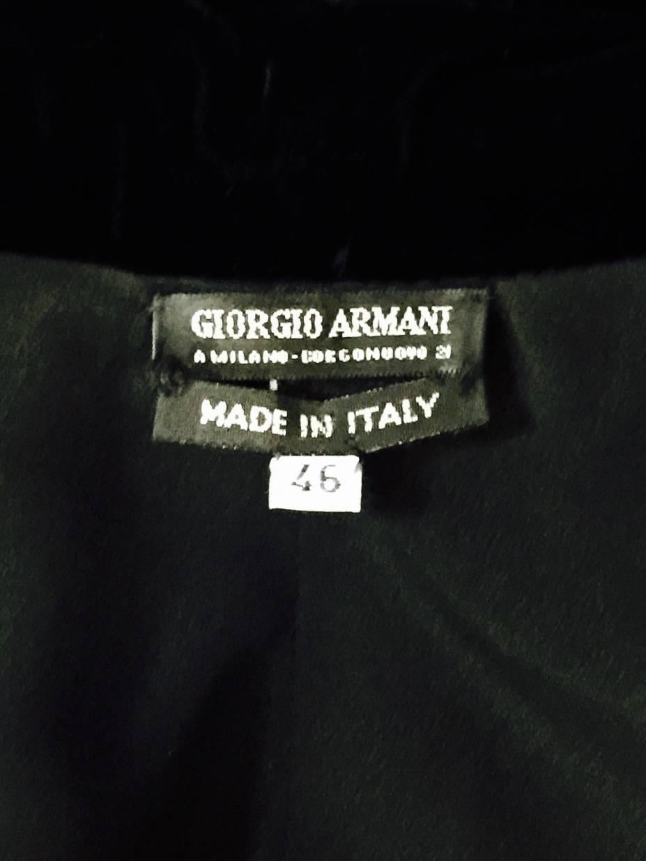 Men's Giorgio Armani Silk Blend Velvet Evening Coat 