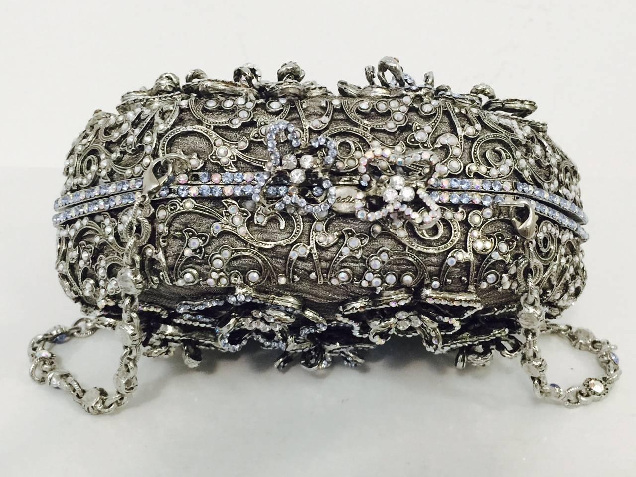 Black Edidi Aurora Borealis Swarovski Crystal Evening Bag