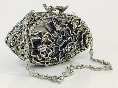 Edidi Aurora Borealis Swarovski Crystal Evening Bag