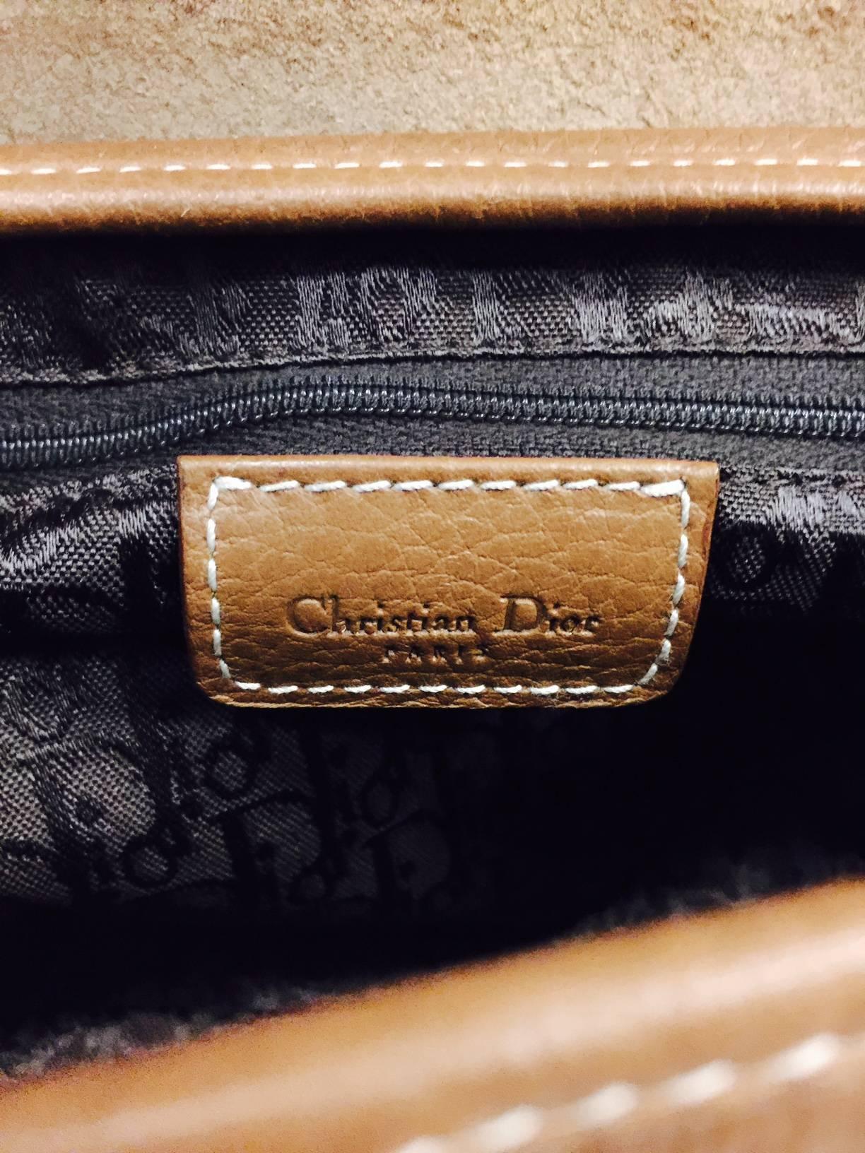 Christian Dior Double Saddle Bag In Excellent Condition In Palm Beach, FL
