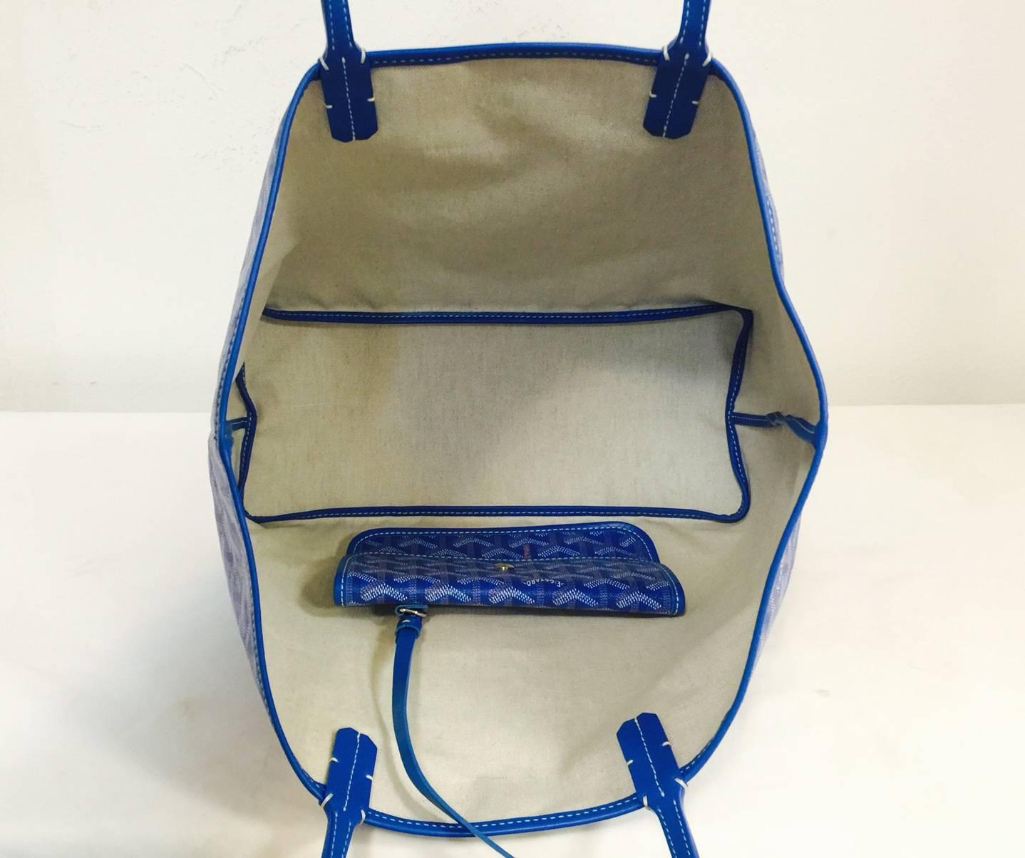 New Goyard Blue St. Louis PM In New Condition In Palm Beach, FL